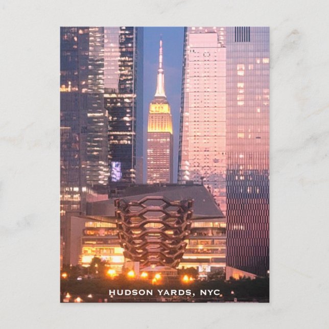 Carte Postale Hudson Yards (navire) Empire State Building, New Y (Devant)