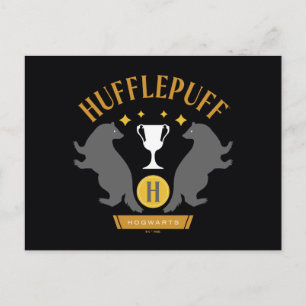 Carte Postale HUFFLEPUFF™ Badger and Cup House Pride Graphisme