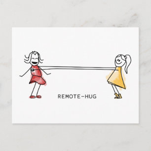 Carte Postale Hug à distance