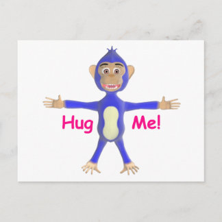 Carte Postale Hug Me Chimp