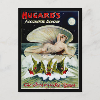 Carte Postale Hugard's ~ La naissance de la nymphe de la mer
