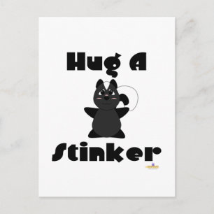 Carte Postale Huggable Skunk Accrocher Une Pudeur