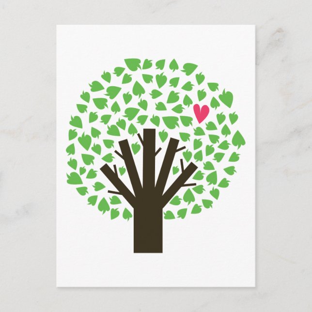 Carte Postale Hugger d'arbre Abstrait (Devant)