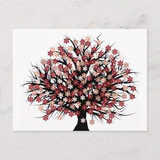 Carte Postale Hugger d'arbre Abstrait