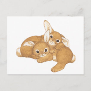 Carte Postale Huggy Bunnies