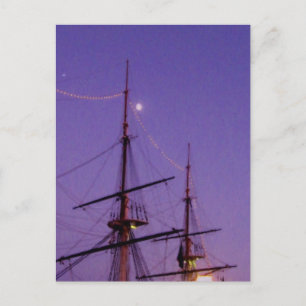 Carte Postale Huile de port intérieur