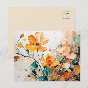 Carte Postale Huile florale de printemps lunatique