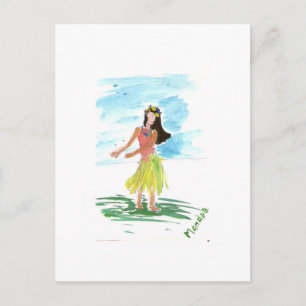 Carte Postale Hula Dancer