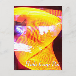 Carte Postale Hula hoop Poi twirler