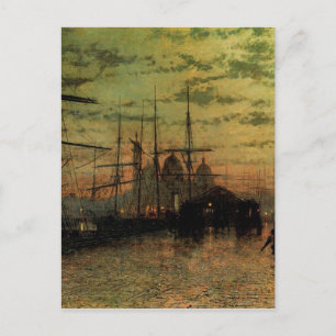 Carte Postale Humber Docks, coque par John Atkinson Grimshaw