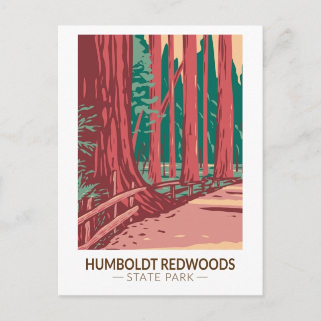 Carte Postale Humboldt Redwoods State Park Avenue of the Giants (Devant)