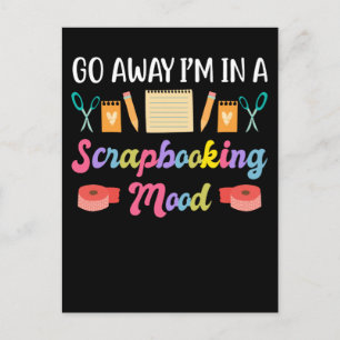 Carte Postale Humeur de scrapbooking Amusant Amateur d'artisanat