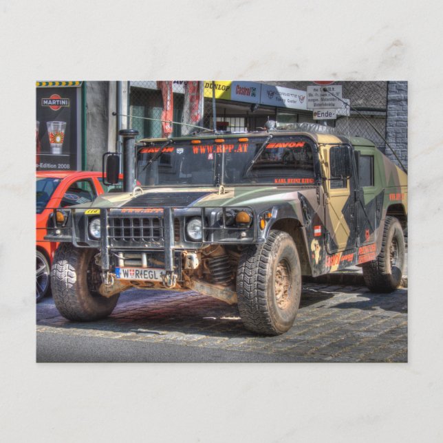Carte Postale Hummer H1 (Devant)
