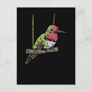 Carte Postale Hummingbird Swing Bird Watching Poison Hummingbird