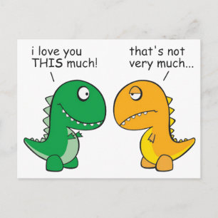 Carte Postale humoriste-T-Rex-petit-bras-caricature