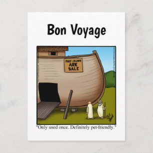 Carte postale humoristique de bateau de croisière 