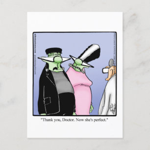 Carte postale humoristique d'Halloween hilarante 