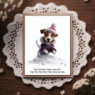 Carte postale humoristique personnalisable pour to