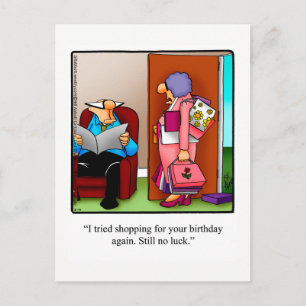 Carte postale Humour anniversaire amusant