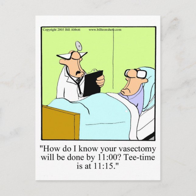 Carte postale Humour de golf amusant (Devant)