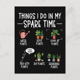Carte Postale Humour de jardinier Chuchoteur de plantes Fleurs