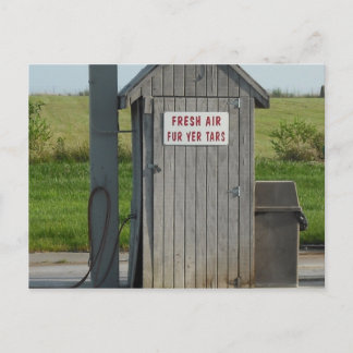 Carte Postale Humour de la station-service