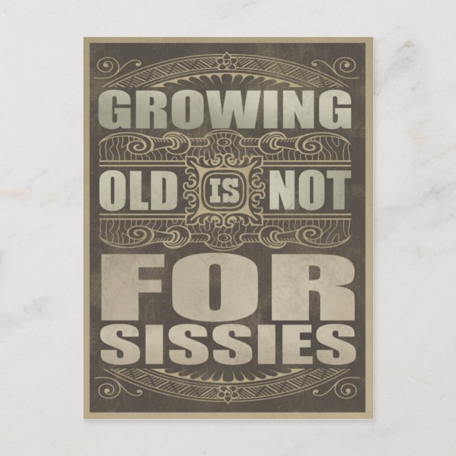 Carte Postale Humour de la vieillesse (Devant)