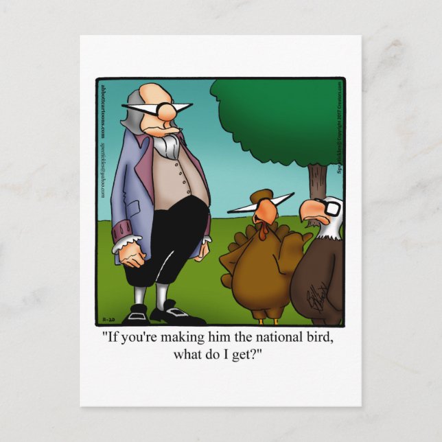 Carte postale Humour de Thanksgiving (Devant)