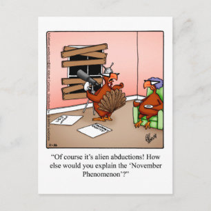 Carte postale Humour de Thanksgiving "Spectickles"
