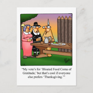 Carte postale Humour de Thanksgiving "Spectickles"