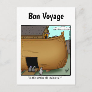 Carte postale Humour de voyage amusant