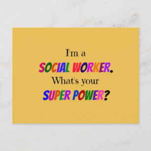 Carte Postale Humour des travailleurs sociaux