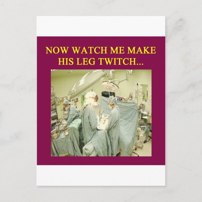 Carte Postale humour docteur drôle (Devant)