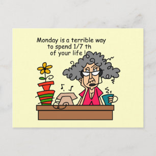 Carte Postale Humour du lundi