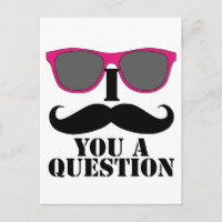 Humour moustache avec lunettes de soleil roses