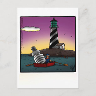 Carte postale Humour phare
