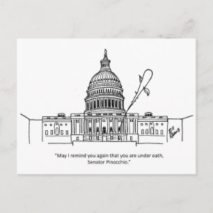 Carte postale humour politique amusant