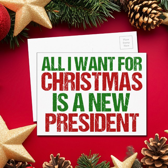 Carte Postale Humour politique drôle de Noël (Créateur téléchargé)