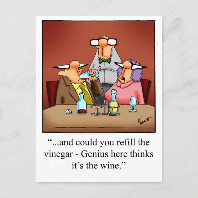 Carte postale Humour vin amusant "Spectickles" (Devant)