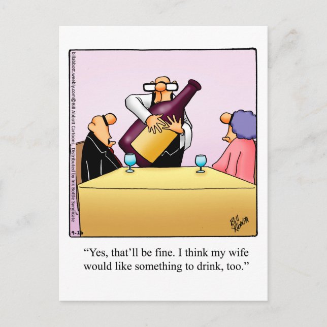 Carte postale Humour vin amusant "Spectickles" (Devant)