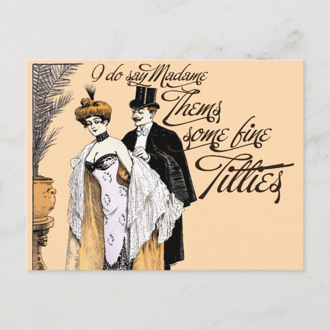 Carte Postale Humour vintage (Devant)