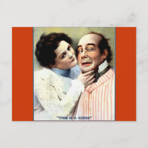 Carte Postale Humour Vintage de la femme du mari drôle