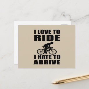 Carte Postale Humour VTT - Citation de cyclisme - Cyclisme drôle