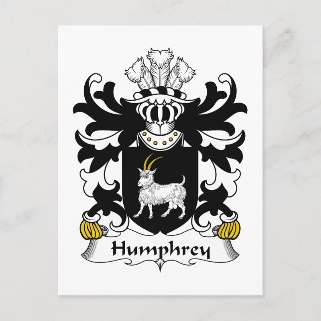 Carte Postale Humphrey Family Crest (Devant)