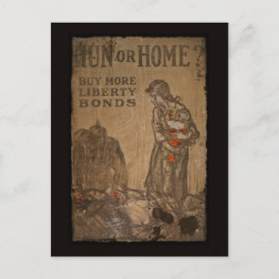 Carte Postale Hun ou Home Acheter des obligations WWI