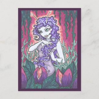 Carte Postale Hungry Garden Carnivore Plante Fairy Art Imprimer