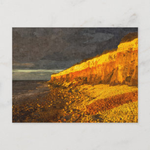 Carte Postale Hunstanton Cliffs Côte Norfolk Angleterre UK