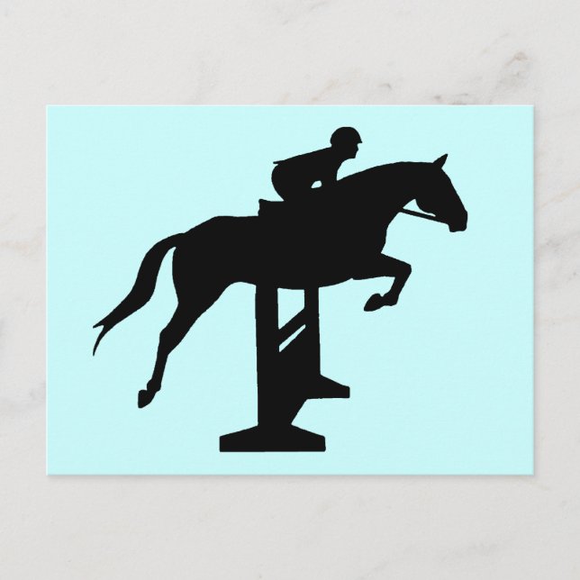 Carte Postale Hunter Jumper Horse & Rider (Devant)