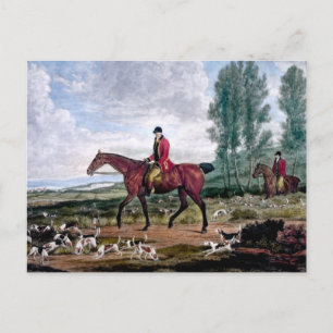 Carte Postale Huntsman à ses majestyles harriers