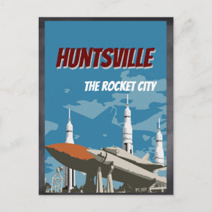 Carte postale Huntsville, AL Alabama Rocket